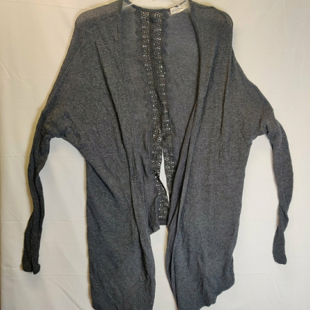 Abercrombie & Fitch New York Women's Open Front Cardigan Sweater Size M/L Black